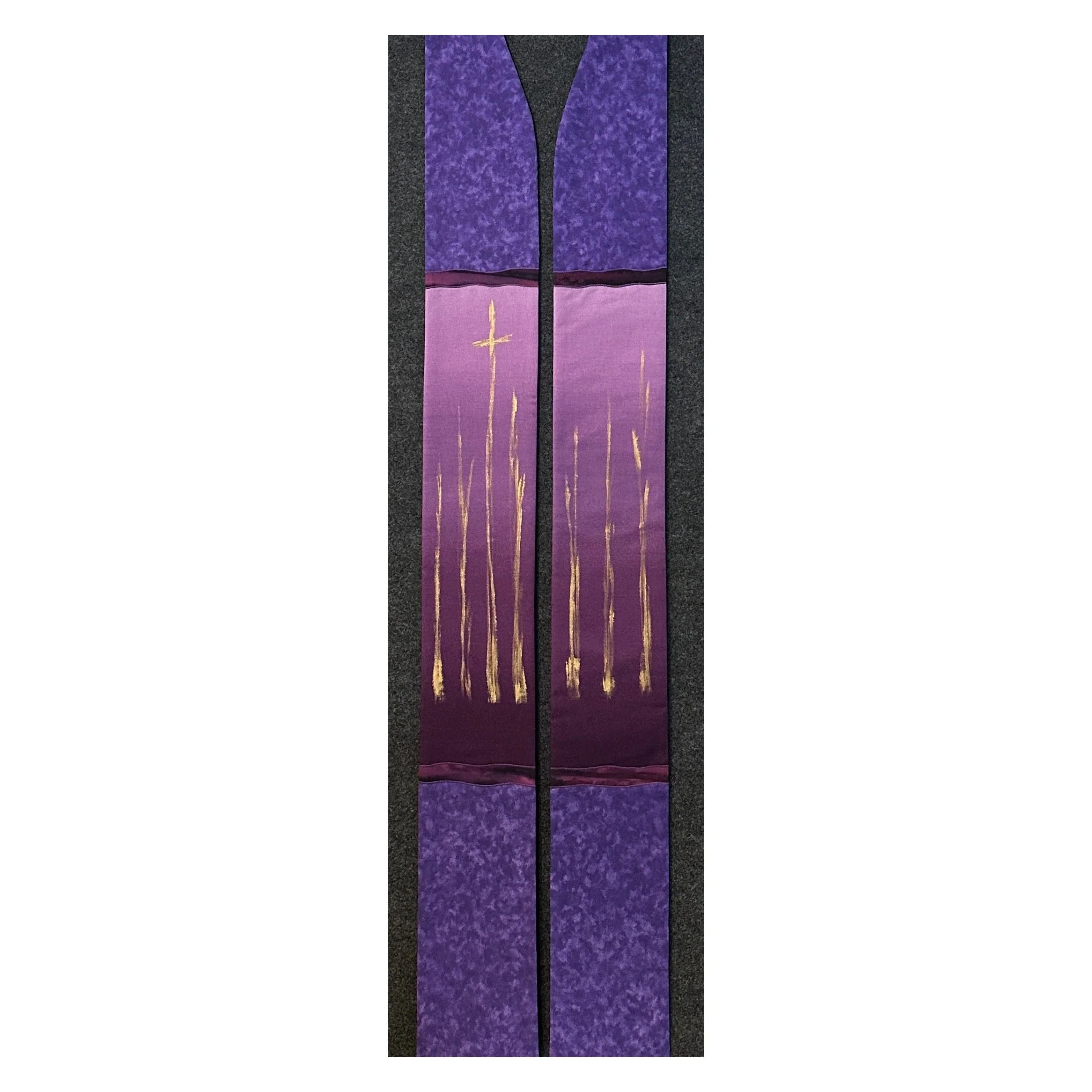Passion Cross stole of pastors, ministers, clergy | Carrot Top Studio